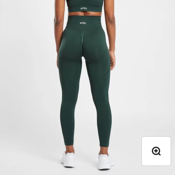 AYBL Empower Seamless Leggings in Dark Green, Size S - Picture 2 of 8